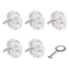 Biztonsági konnektorvédő 5darab + kulcs Emos