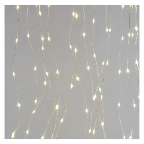 LED karácsonyi drop fényfüzér – fényfüggöny 1,7x1,5 m meleg fehér Emos