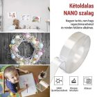 Kétoldalas NANO szalag 30 mm / 3 m átlátszó Emos