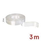 Kétoldalas NANO szalag 30 mm / 3 m átlátszó Emos