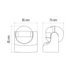 Mozgásérzékelő (PIR) IP44 12m 180° Emos