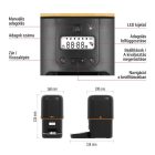 Pet Care állateledel adagoló 4L fekete Emos