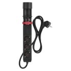 Hármas elosztó + 2 USB 1,5 méter 1,5 mm² vezetékkel fekete Emos