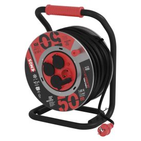   Kábeldob 4 aljzat 50 méter 1,5 mm² vezetékkel fekete Emos