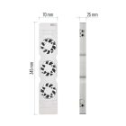 Radiátor fűtéserősítő ventilátor TRIO fehér Emos