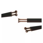 Hangfalkábel 2*0.15mm fekete/piros Emos