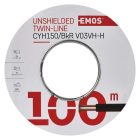 Hangfalkábel 2*1.50mm fekete/piros Emos