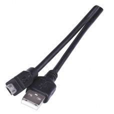 Mikro USB töltő- és adatkábel 2m (USB 2.0) - fekete Emos