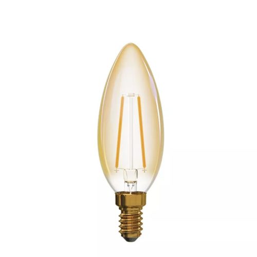 LED izzó Vintage gyertya / E14 / 2,1 W (20 W) / 190 lm / meleg fehér