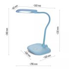 Stella LED asztali lámpa, IP20 kék Emos