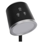 Abbie LED asztali lámpa újratölthető fekete 6W CCT Emos