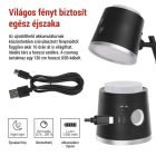 Abbie LED asztali lámpa újratölthető fekete 6W CCT Emos