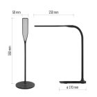 Oscar 5,5W LED asztali lámpa fekete Emos