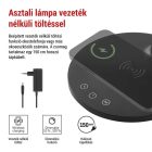 Oscar 5,5W LED asztali lámpa fekete Emos