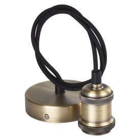 E27 Függő lámpatartó sárgaréz Emos