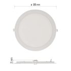 24W 3000K IP40/IP20 kerek LED panel NEXXO Emos