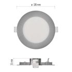 7W CCT IP40/IP20 Kerek LED panel NEXXO EMOS