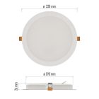 24W 4000K IP20 kerek LED panel RUBIC Emos