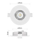 SIMMI LED spotlámpa 5W 3000K IP20 Emos