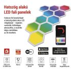 GoSmart LED-es lámpatest Hexagon 10 rész 19W RGBIC dimmelhető WiFi Emos
