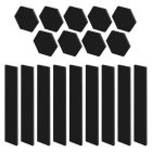 GoSmart LED lámpatest Lines fekete 9 részből álló 34W RGB dimmelhető Emos