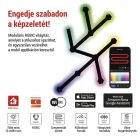 GoSmart LED lámpatest Lines fekete 9 részből álló 34W RGB dimmelhető Emos