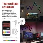 GoSmart LED lámpatest Lines fekete 9 részből álló 34W RGB dimmelhető Emos