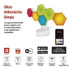 GoSmart LED asztali lámpa Hexagon fehér 6 részből álló RGBIC dimmelhető Wi-Fi Emos