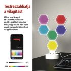 GoSmart LED asztali lámpa Hexagon fehér 6 részből álló RGBIC dimmelhető Wi-Fi Emos
