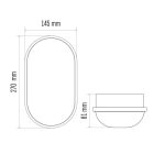 20W 4000K IP65 LED mennyezeti lámpa QARI Emos