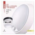 14W 3000K IP54 LED mennyezeti lámpa PIR érzékelővel ZURI Emos