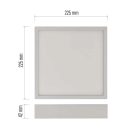 12,5W CCT IP40/IP20 szögletes falon kívüli LED panel NEXXO Emos