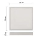 28,5W CCT IP40/IP20 szögletes LED panel NEXXO Emos