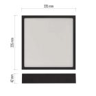 21W CCT IP40/IP20 szögletes falon kívüli LED panel NEXXO Emos