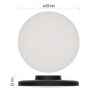Dioni 32W CCT IP55 fekete mennyezeti LED lámpatest Emos