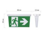 Vészkijáratjelző lámpabúra NESSI Emos