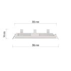 Süllyesztett szerelőkeret vészvilágító lámpatesthez CESSI Emos