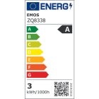 3W 4000K 100° GU10 LED fényforrás Emos