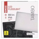 10,5W 4000K IP65 LED reflektor Tambo Emos