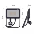 30W 4000K IP65 LED reflektor mozgásérzékelővel  INOVO Emos