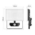 30W 4000K IP44 LED reflektor mozgásérzékelővel Tambo Emos