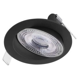 6,5W CCT IP20 Geri LED beépíthető spot kerek fekete Emos
