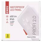 7,5W 4000K IP65 LED panel VIXXO beépíthető Emos