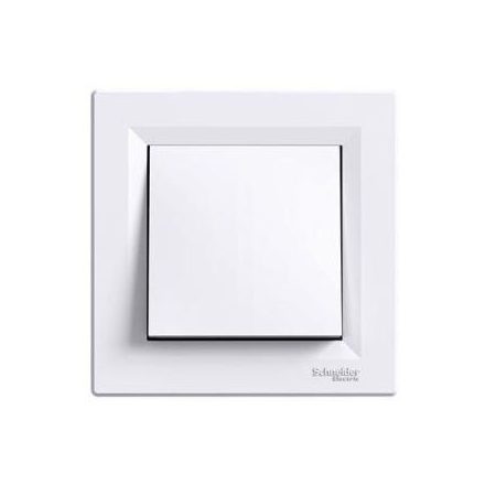 Asfora egypólusú kapcsolo (101) fehér Schneider 