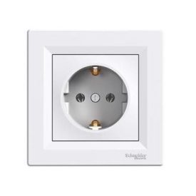 Asfora 2P+F dugalj fehér Schneider 