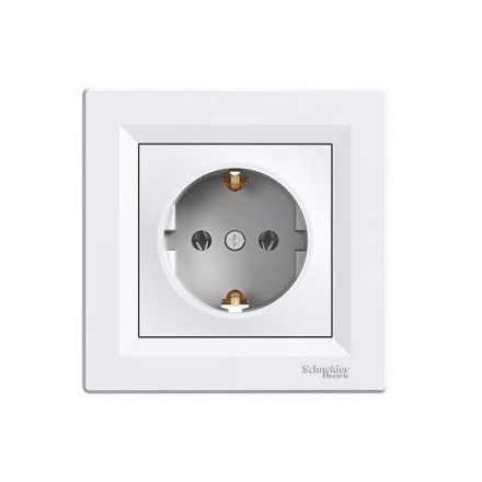 Asfora 2P+F dugalj fehér Schneider 