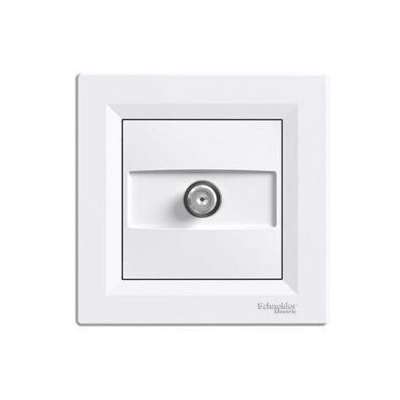 Asfora TV aljzat végzáró 1 DB fehér Schneider 