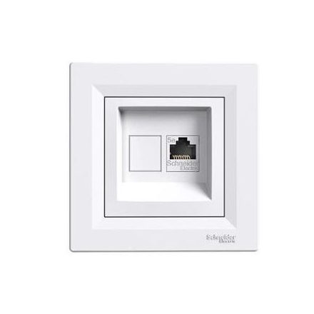 Asfora 1xRJ45 Cat5e UTP aljzat fehér Schneider 