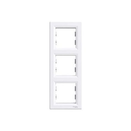 Asfora hármas keret függőleges fehér Schneider 