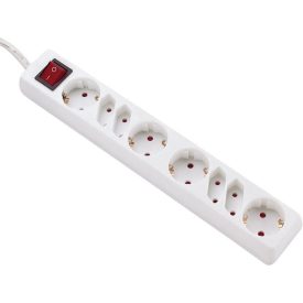 Nyolcas elosztó 5 méter 1,5 mm² vezetékkel fehér Gao